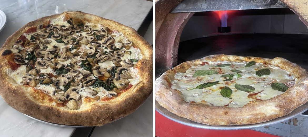 La Casa Del Panuozzo and brick oven pizza Greek Salad
