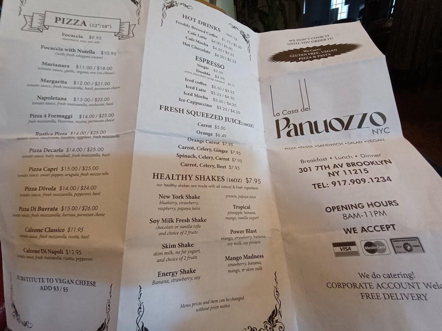 La Casa Del Panuozzo and brick oven pizza